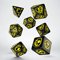 Sada 7 RPG kostek - dračí - černo žluté