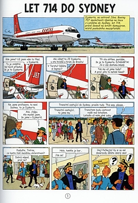 Tintinova dobrodružství 22: Let 714 do Sydney