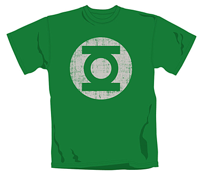 Green Lantern - Tričko Distress Logo