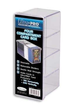 Krabička na karty - Ultra PRO plastová, čtyřdílná - 240 karet (81163)