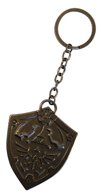 Zelda - kovová klíčenka ŠTÍT