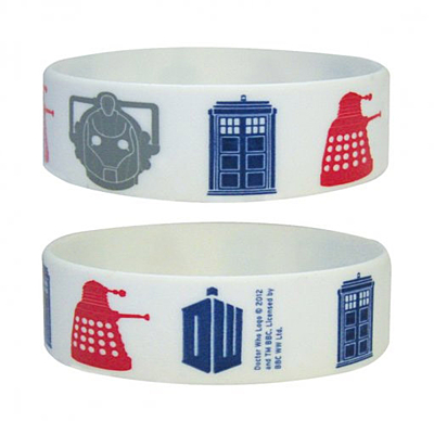 Doctor Who - Gumový náramek Icons