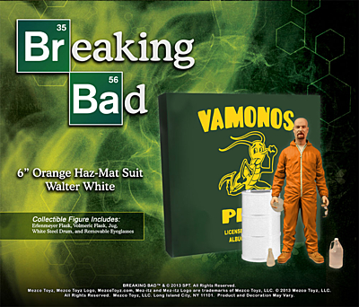 Breaking Bad - Walter White in Orange Hazmat Suit Deluxe Action Figure 15cm