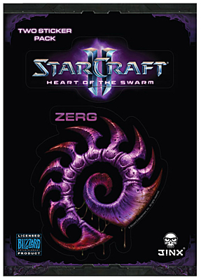 StarCraft 2: Heart of the Swarm - samolepky Zerg