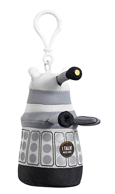 Doctor Who - Plyšák Dalek bílý 10cm se zvukem, na klipu