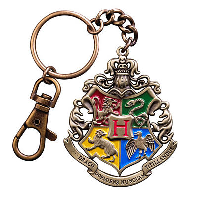 Harry Potter - kovová klíčenka Bradavický erb (7681)