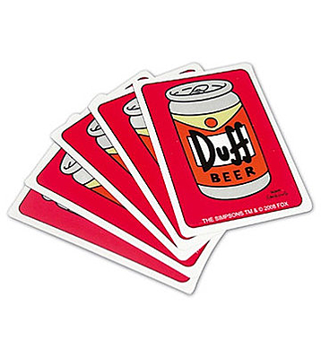 Simpsons - Hrací karty Duff Beer