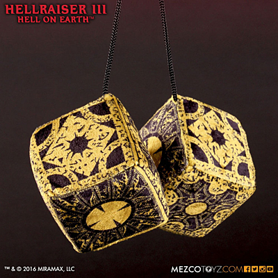 Hellraiser 3 - Plush Lament Fuzzy Dice 7cm