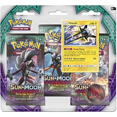 Pokémon: Sun and Moon #2 - Guardians Rising 3-pack Blister - Vikavolt