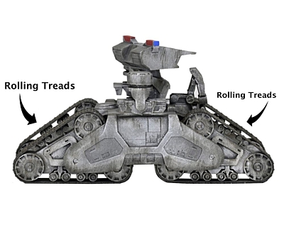 Terminator 2 - Diecast Vehicle: Hunter Killer Tank