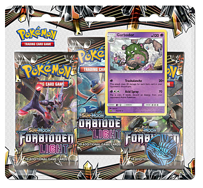 Pokémon: Sun and Moon #6 - Forbidden Light 3-pack Blister - Garbodor