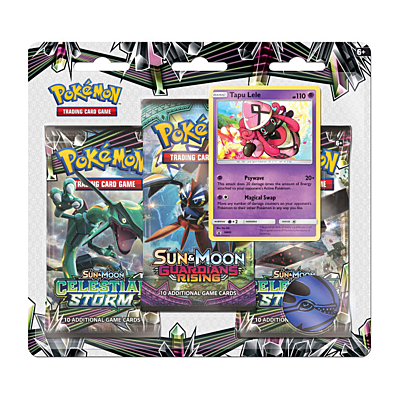 Pokémon: Sun and Moon #7 - Celestial Storm 3-pack Blister - Tapu Lele