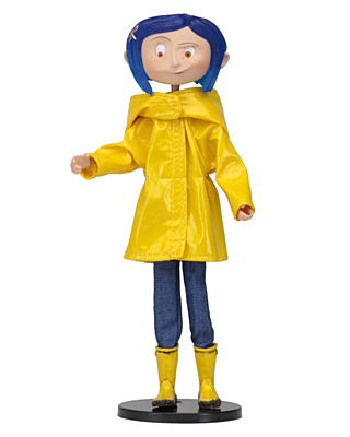 Coraline - Coraline in Rain Coat Bendy Fashion Doll 18 cm