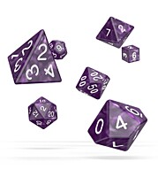 Sada 7 RPG kostek - Marble Purple
