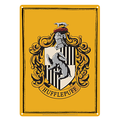 Harry Potter - Plechová cedule Mrzimor (Hufflepuff) 21x15 cm