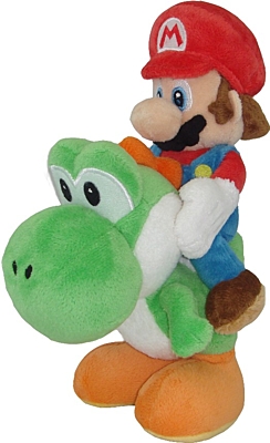 Super Mario - Plyšák Mario Riding Yoshi 20 cm