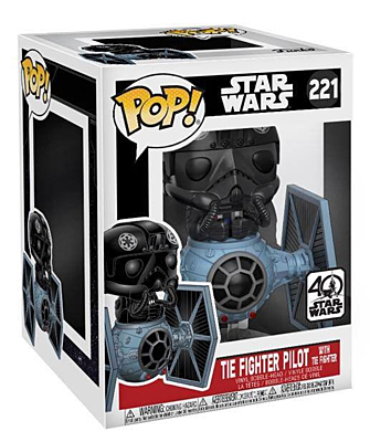 Star Wars - Tie Fighter Pilot with Tie Fighter POP Vinyl Bobble-Head Figure