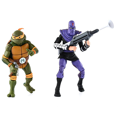 Teenage Mutant Ninja Turtles (TMNT) - Michelangelo vs. Foot Soldier Action Figure (54080)