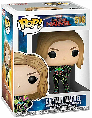 Captain Marvel - Captain Marvel (with Neon Suit) POP Vinyl Bobble-Head Figure