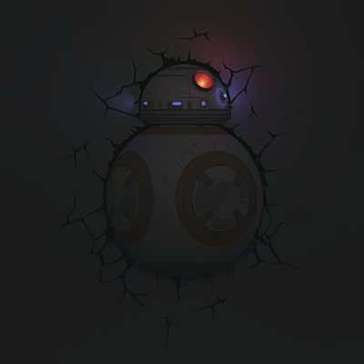 Star Wars 3D LED světlo - BB-8