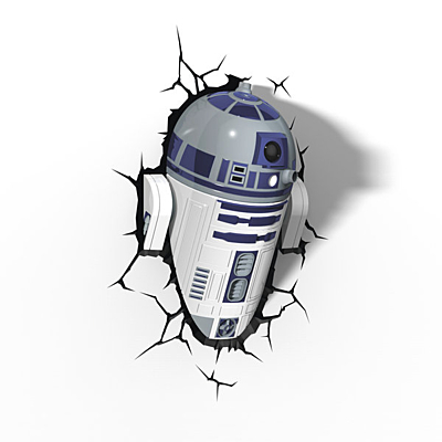 Star Wars 3D LED světlo - R2-D2