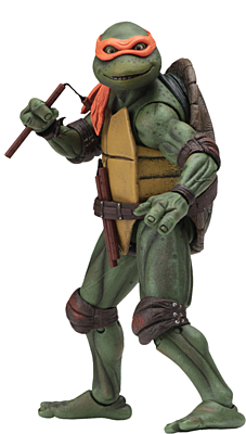 Teenage Mutant Ninja Turtles (TMNT) - 1990 Movie - Michelangelo Action Figure 18 cm
