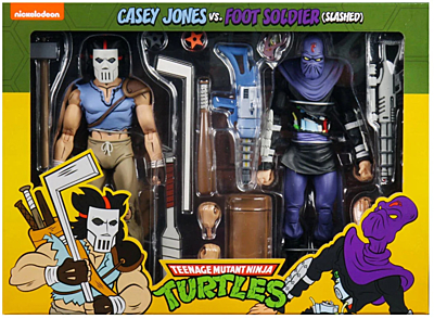 Teenage Mutant Ninja Turtles (TMNT) - Casey Jones vs. Foot Soldier Action Figure
