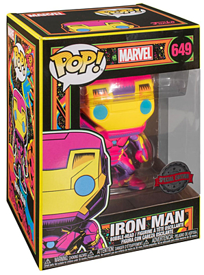 Marvel - Iron Man Black Light POP Vinyl Bobble-Head Figure