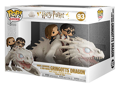 Harry Potter - Harry, Hermione and Ron Riding Gringotts Dragons POP Vinyl Figure