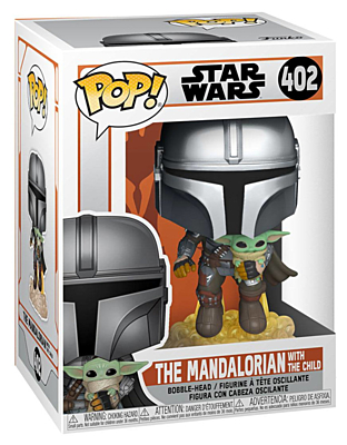 Star Wars: The Mandalorian - The Mandalorian with The Child (Jet Pack) POP Vinyl Bobble-Head