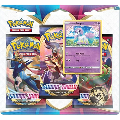Pokémon: Sword and Shield 3-pack Blister - Galarian Ponyta