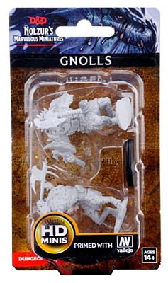 Figurka D&D - Gnolls - Unpainted (Dungeons & Dragons: Nolzur's Marvelous Miniatures)
