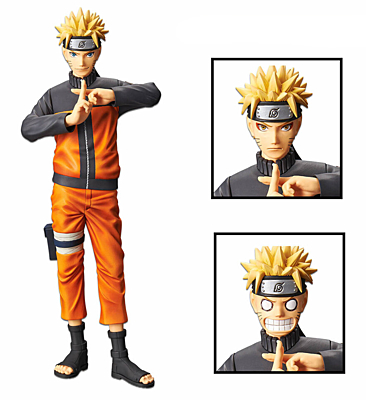 Naruto Shippuden - Uzumaki Naruto Grandista nero Figure 23 cm