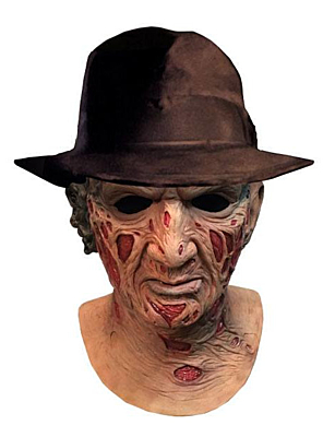 Nightmare on Elm Street - Latexová maska Freddy Krueger s kloboukem