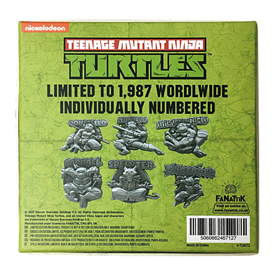 Teenage Mutant Ninja Turtles (TMNT) - Sada 6 sběratelských odznaků