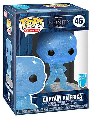 Infinity Saga - Captain America (Blue) Art Series POP Vinyl Bobble-Head Figure