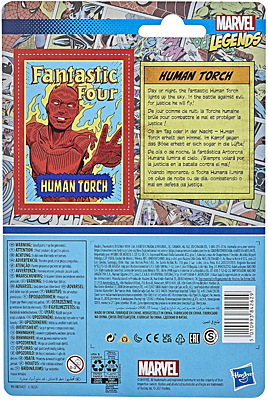 Marvel - Legends Retro - Human Torch (Fantastic Four) Action Figure