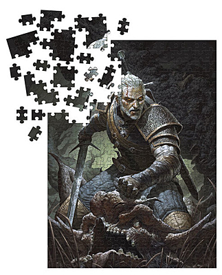 Witcher 3: Wild Hunt (Zaklínač) - Puzzle Geralt Trophy (1000)