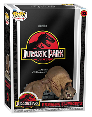 Jurassic Park - Tyranosaurus Rex & Velociraptor POP Movie Posters Vinyl Figure