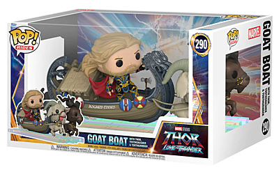 Thor: Love & Thunder - Goat Boat with Thor, Toothgnasher & Tootgrinder POP Vinyl Bobble-Head Figure