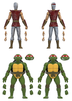 Teenage Mutant Ninja Turtles - Foot Soldiers & Turtles 4-pack Action Figure 13 cm (BST AXN)