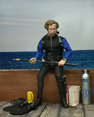 Jaws (Čelisti) - Hooper (Shark Cage) Clothed Action Figure