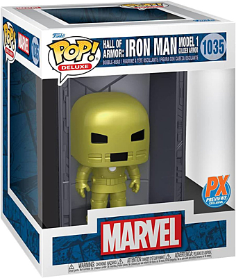 Marvel - Hall of Armor: Iron Man Model 1 Golden Armor (PX Previews Exclusive) POP Vinyl Bobble-Head Figure