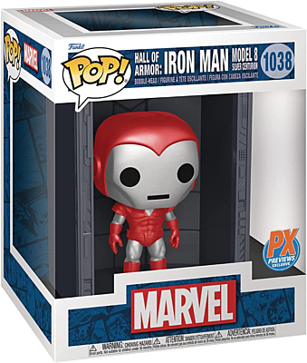 Marvel - Hall of Armor: Iron Man Model 8 Silver Centurion (PX Previews Exclusive) POP Vinyl Bobble-Head Figure