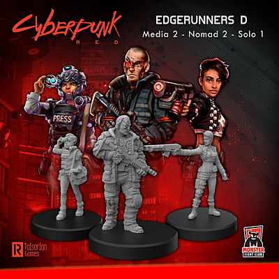 Cyberpunk Red - Sada 3 figurek - Edgerunners D