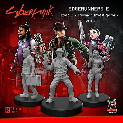 Cyberpunk Red - Sada 3 figurek - Edgerunners E