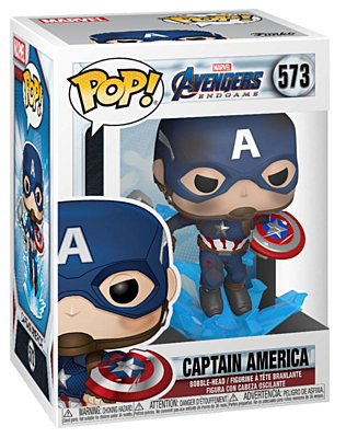 Avengers: Endgame - Captain America (with Broken Shield & Mjölnir) POP Vinyl Bobble-Head Figure