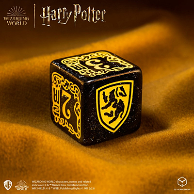 Sada 7 RPG kostek - Harry Potter - Mrzimor (Hufflepuff) - Black Modern