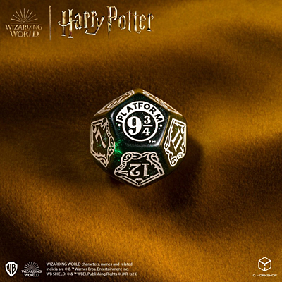 Sada 7 RPG kostek - Harry Potter - Zmijozel (Slytherin) - Green Modern