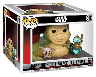 Star Wars - Jabba the Hutt and Salacious B. Crumb POP Vinyl Bobble-Head Figure